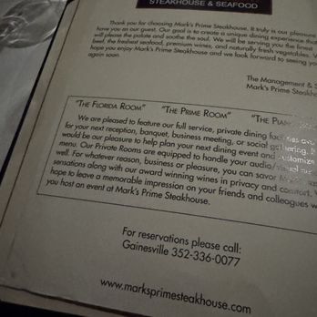 Mark's Prime Steakhouse - Gainesville - Steakhouses Near Me - Gainesville, Florida Mark's Prime Steakhouse - Gainesville - Steakhouses Near Me - Gainesville, Florida