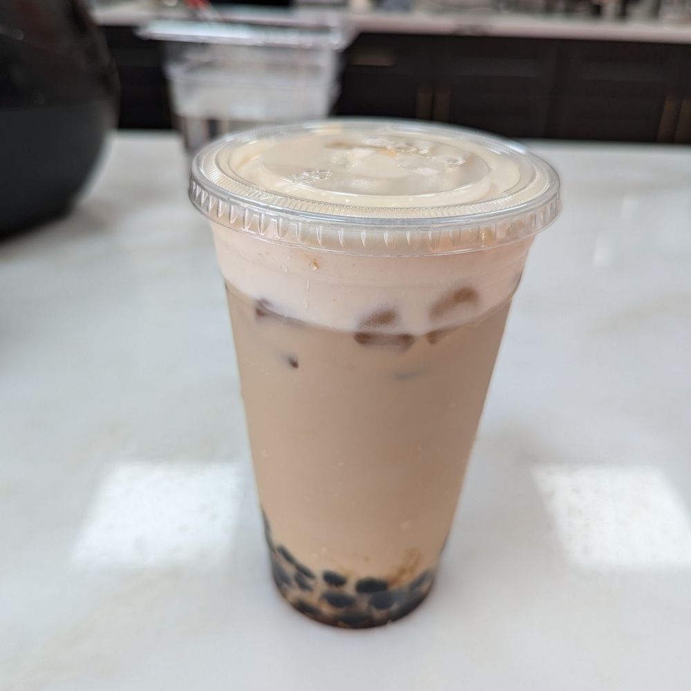 Tsaocaa - Queen of oolong milk tea w/ milk foam and tapioca - Desserts Near Me - Houston, Texas Tsaocaa - Queen of oolong milk tea w/ milk foam and tapioca - Desserts Near Me - Houston, Texas