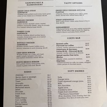 Crepas-oh! - Lunch menu as of (10/9/2023) - Creperies Near Me - Santa Fe, New Mexico