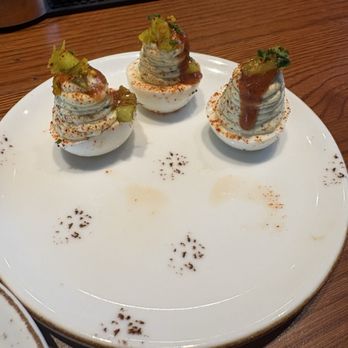 Whiskey Cake Kitchen & Bar - Bloody Mary deviled eggs - Whiskey Bars Near Me - Friendswood, Texas Whiskey Cake Kitchen & Bar - Bloody Mary deviled eggs - Whiskey Bars Near Me - Friendswood, Texas