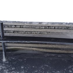 Capital Mitsubishi - Dent in intercooler above rockshield. Bottom left of intercooler.