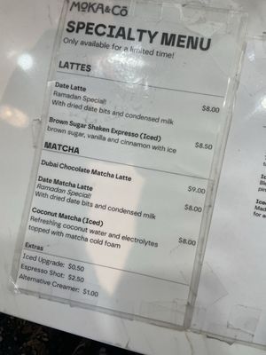 Menu photo 6 Moka & Co Fremont, CA