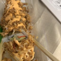 Crunchy imitation crab roll. This is my new favorite Crunchy imitation crab roll. This is my new favorite