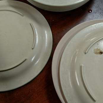 Infinitos - Harrisburg - These were on the "clean" plate table. A few examples of many. Manager blew me off when I brought it to his attention. Disgusting. - Pizza Near Me - Harrisburg, Pennsylvania