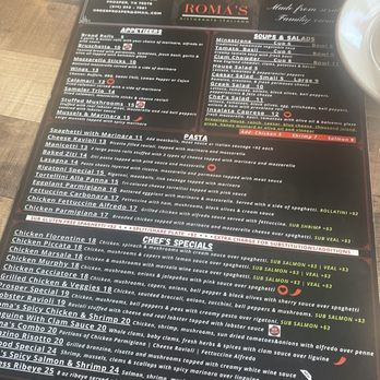 Roma's Italian Restaurant - Menu - Pizza Near Me - Prosper, Texas Roma's Italian Restaurant - Menu - Pizza Near Me - Prosper, Texas