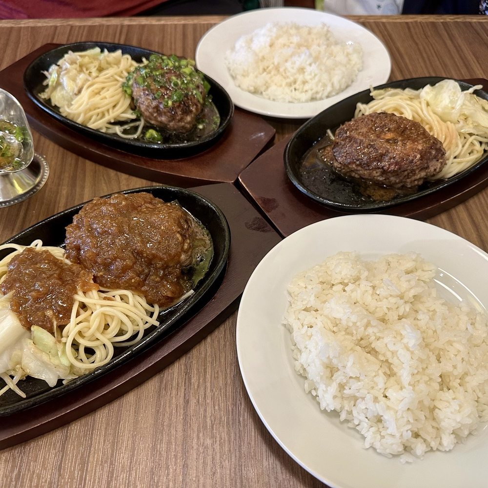 Marujuu - Signature Onion Sauce (bottom), Sweet Garlic Soy Glaze (right) and Green Onion Salt Marinade (top) - Japanese Near Me - Honolulu, Hawaii Marujuu - Signature Onion Sauce (bottom), Sweet Garlic Soy Glaze (right) and Green Onion Salt Marinade (top) - Japanese Near Me - Honolulu, Hawaii