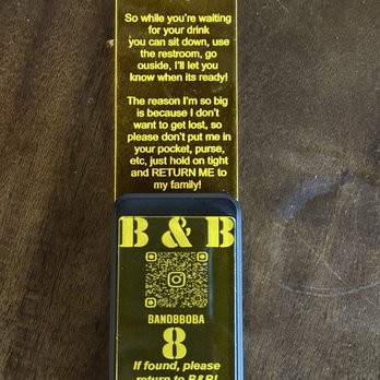 B & B Bakery and Boba - Buzzer with funny note - Bakeries Near Me - Lincoln, California B & B Bakery and Boba - Buzzer with funny note - Bakeries Near Me - Lincoln, California