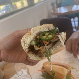 Pork belly banh mi Pork belly banh mi