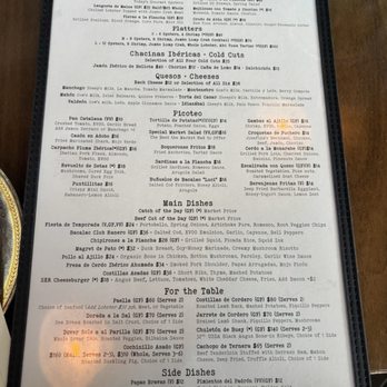SER - Regular restaurant menu - Spanish Near Me - Arlington, Virginia SER - Regular restaurant menu - Spanish Near Me - Arlington, Virginia