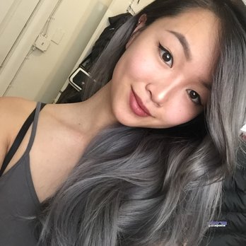 Foxycut Salon - Wanted to go for silver but got beautiful blue/violet undertones as well!  Miguel gave me more than I could ask for and couldn't be happier - Hair Salons Near Me - Seattle, Washington