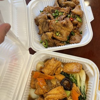 Chef Li's Cafe - Braised Tofu with Vegetables and salt and pepper pork chop - Chinese Near Me - San Francisco, California