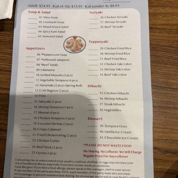 Haya Sushi - Menu - dinner - Japanese Near Me - Enfield, Connecticut Haya Sushi - Menu - dinner - Japanese Near Me - Enfield, Connecticut
