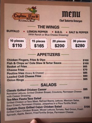 Menu photo 2 Captain Don's Puerto Vallarta, JAL