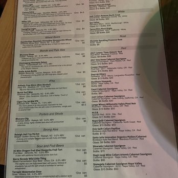 Parkside Restaurant - Drink menu - American Near Me - Raleigh, North Carolina Parkside Restaurant - Drink menu - American Near Me - Raleigh, North Carolina