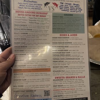 Rodeo Goat - Menu - Burgers Near Me - Dallas, Texas Rodeo Goat - Menu - Burgers Near Me - Dallas, Texas