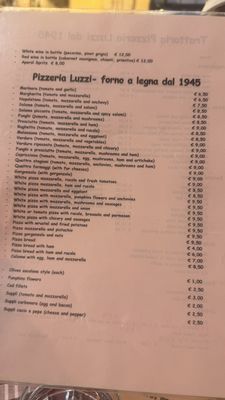 Menu photo 1 Luzzi Rome, RM