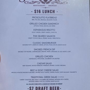 The Stone Goat - Lunch menu - Brewpubs Near Me - Smithtown, New York