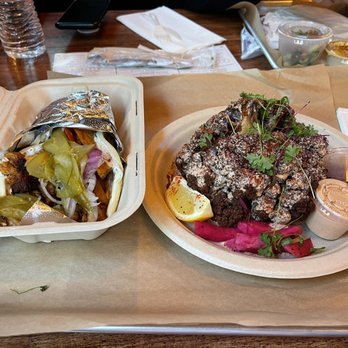 Mazra - Crispy Cauliflower Street Style Wrap - Middle Eastern Near Me - San Bruno, California Mazra - Crispy Cauliflower Street Style Wrap - Middle Eastern Near Me - San Bruno, California