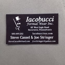 Iacobucci Formal Wear Tuxedo By Sarno