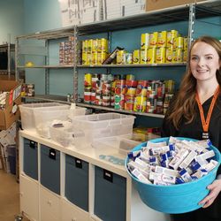 NOVO Dental Centre - Team NOVO dropping off toothbrush & toothpaste donation to the UFV Food Bank