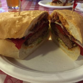 Luigi's - Cheeseburger with roasted peppers - Italian Near Me - Bakersfield, California