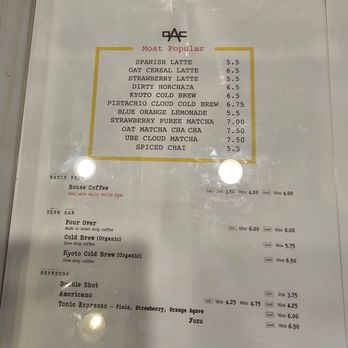 Made Coffee - Menu - 12/29/25 - Coffee & Tea Near Me - Costa Mesa, California