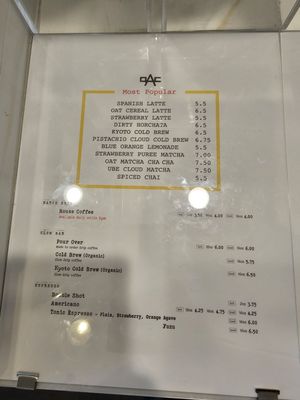 Menu photo 1 Made Coffee Costa Mesa, CA