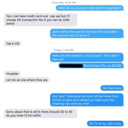 Cleaners never showed up after 3hours of "traffic."