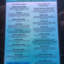 Menu front Menu front