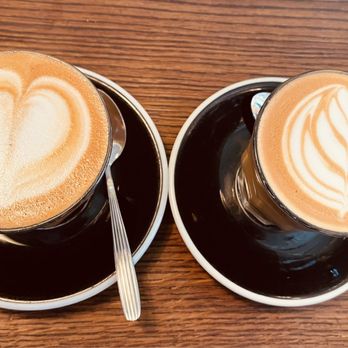 Dante - My latte w/almond milk and my husband's w/regular leaded. - Cocktail Bars Near Me - New York, New York Dante - My latte w/almond milk and my husband's w/regular leaded. - Cocktail Bars Near Me - New York, New York