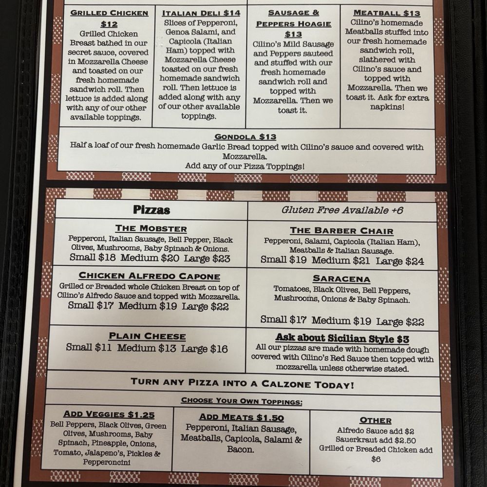 Cilino's - Italian Near Me - Wellman, Iowa