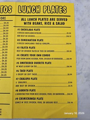 Menu photo 5 Burrito Tower Lubbock, TX