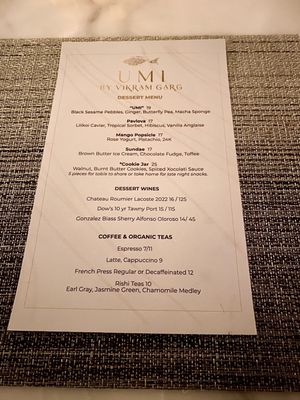 Menu photo 8 Umi By Vikram Garg Honolulu, HI