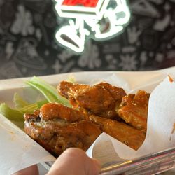 What Up Dough Pizza - Hot wings, absolutely fire.