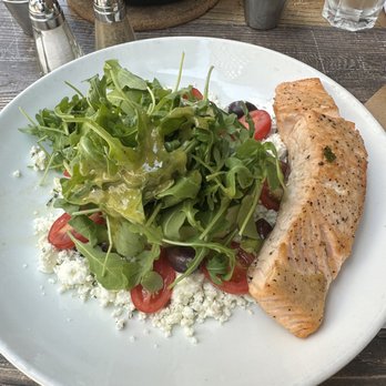 Bocado Cafe - Chopped Mediterranean with Salmon - New American Near Me - New York, New York
