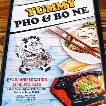 Yummy Pho & Bo Ne - Menu - Vietnamese Near Me - Pearland, Texas