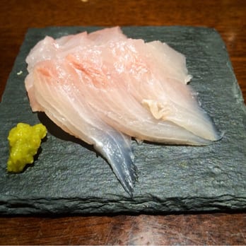 Chobop - Amberjack sashimi with Yuzu sauce - Sushi Bars Near Me - Costa Mesa, California Chobop - Amberjack sashimi with Yuzu sauce - Sushi Bars Near Me - Costa Mesa, California