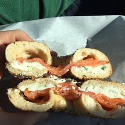 Scallion cream cheese & lox
