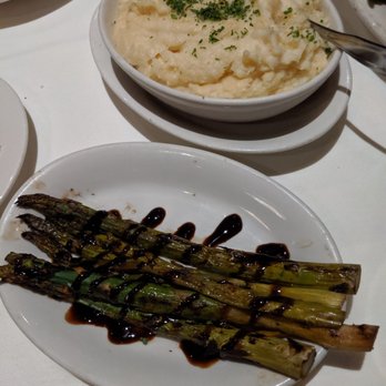 Morton's The Steakhouse - This also included two sides so we pick asparagus and mashed potatoes. - Steakhouses Near Me - Honolulu, Hawaii Morton's The Steakhouse - This also included two sides so we pick asparagus and mashed potatoes. - Steakhouses Near Me - Honolulu, Hawaii