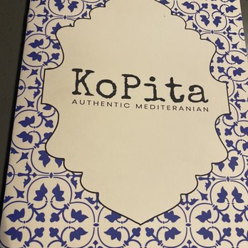KoPita Authentic Mediterranean - Cover of Menu booklet - Vegan Near Me - Knoxville, Tennessee KoPita Authentic Mediterranean - Cover of Menu booklet - Vegan Near Me - Knoxville, Tennessee