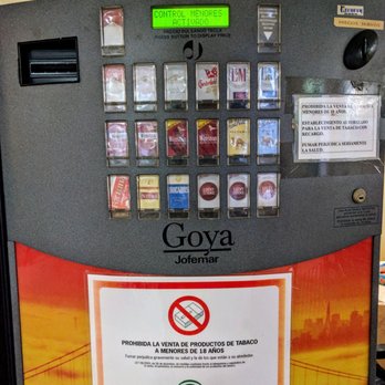 Jardín - cigarette vending machine - Pizza Near Me - Vera, Alabama