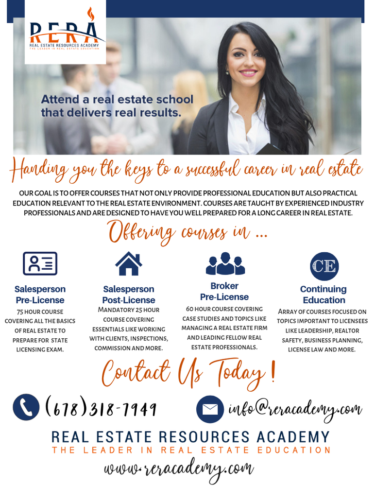 REAL ESTATE RESOURCES ACADEMY Updated May 2024 790 Peachtree