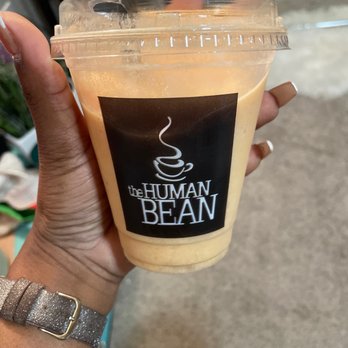The Human Bean - Strawberry mango peach smoothie with protein! - Coffee & Tea Near Me - Phoenix, Arizona