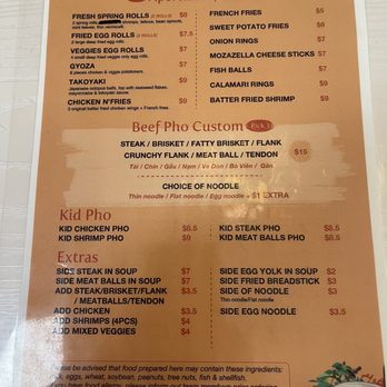LimeNBasil - Menu august 2023 - Vietnamese Near Me - Fresno, California