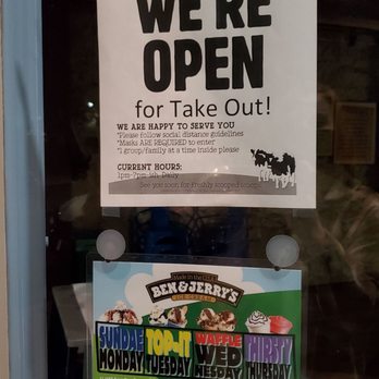 Ben & Jerry’s - Hours: 1pm-7pmISH - Ice Cream & Frozen Yogurt Near Me - Napa, California Ben & Jerry’s - Hours: 1pm-7pmISH - Ice Cream & Frozen Yogurt Near Me - Napa, California