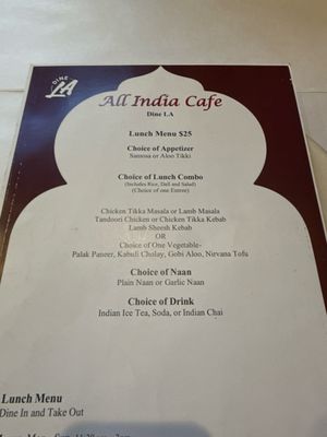 Menu photo 6 All India Cafe Pasadena, CA