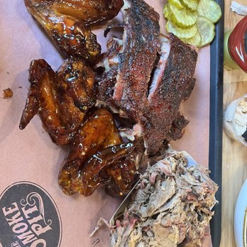 The Smoke Pit - Pulled Pork , 3 Wing , 4 Bone Spare Ribs - Southern Near Me - Salisbury, North Carolina