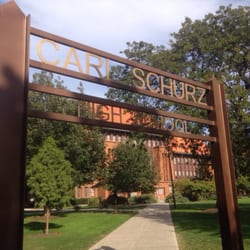 Schurz High School - The gate to the entrance.