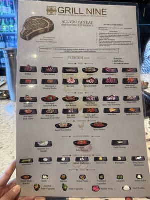 Menu photo 3 Grill Nine Las Vegas, NV