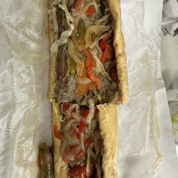 Steak with Green Peppers Sub Steak with Green Peppers Sub